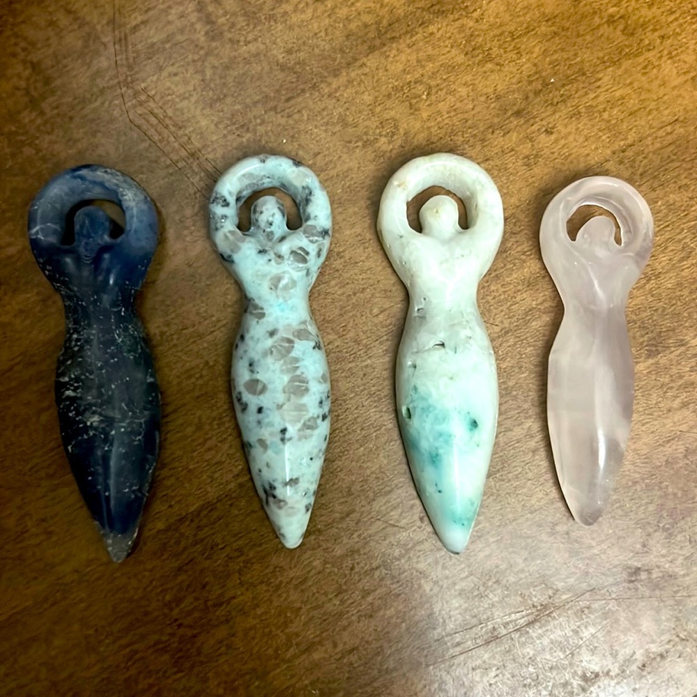 Goddess Carvings 3”